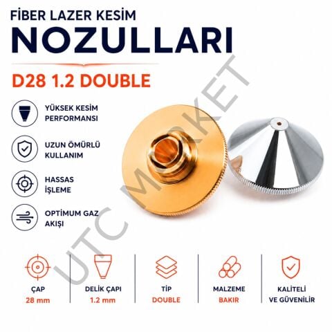 Fiber Lazer Nozul D28 1.2 Double